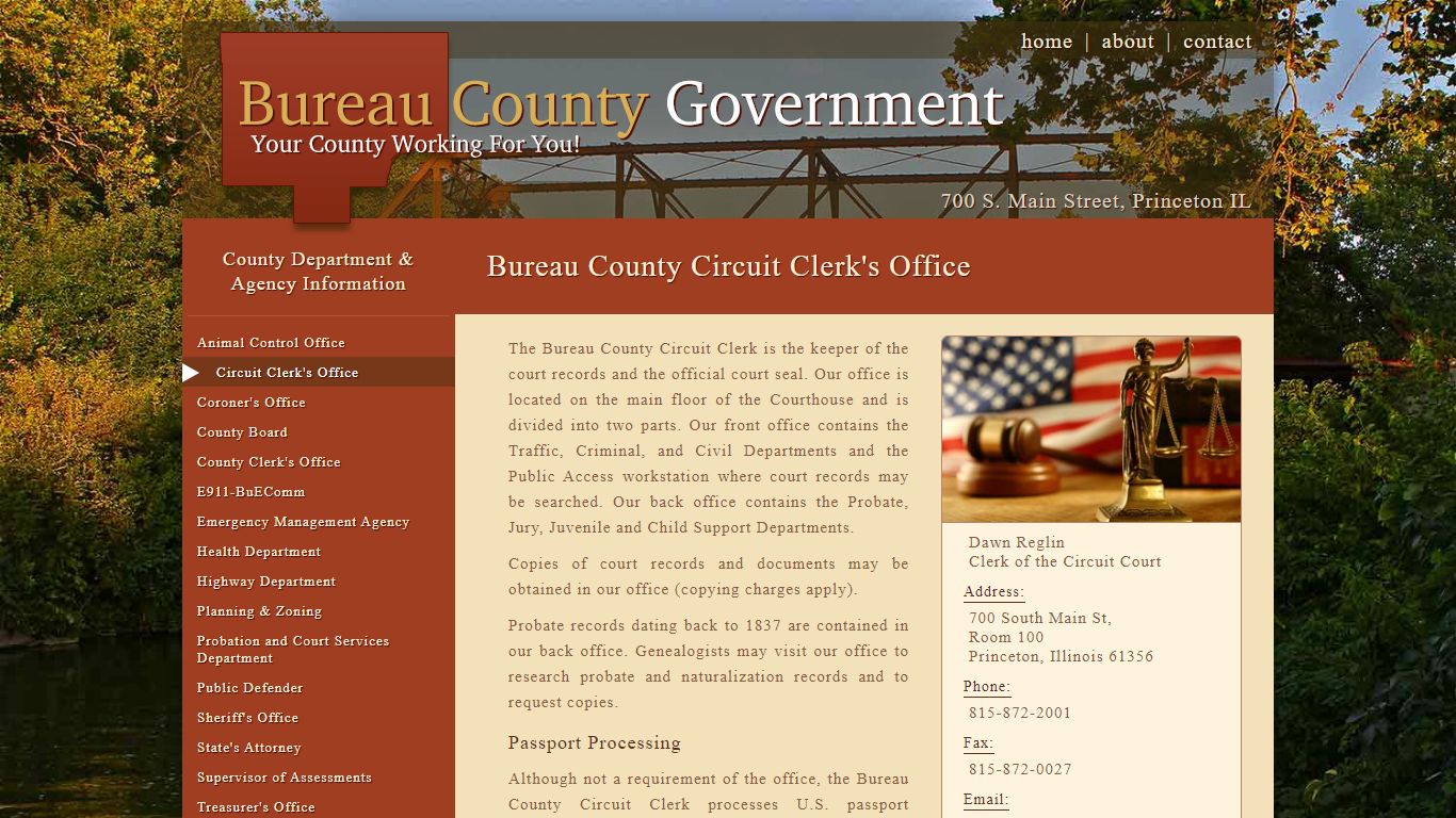 Circuit Clerk | Bureau County Government | Princeton, IL